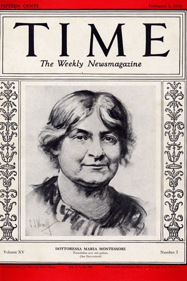 Maria Montessori Cover Time Magazine 1930
