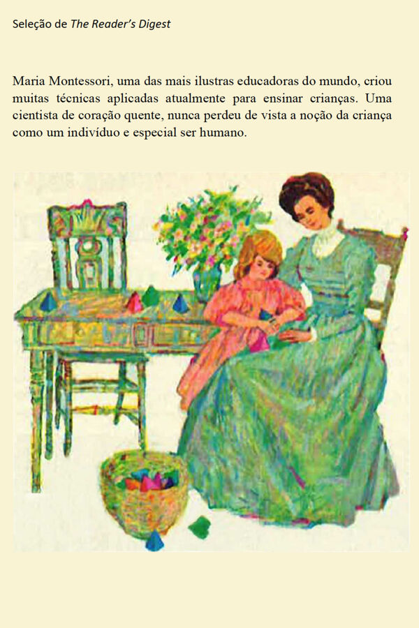 Readers Digest Montessori Article 1965 Portuguese