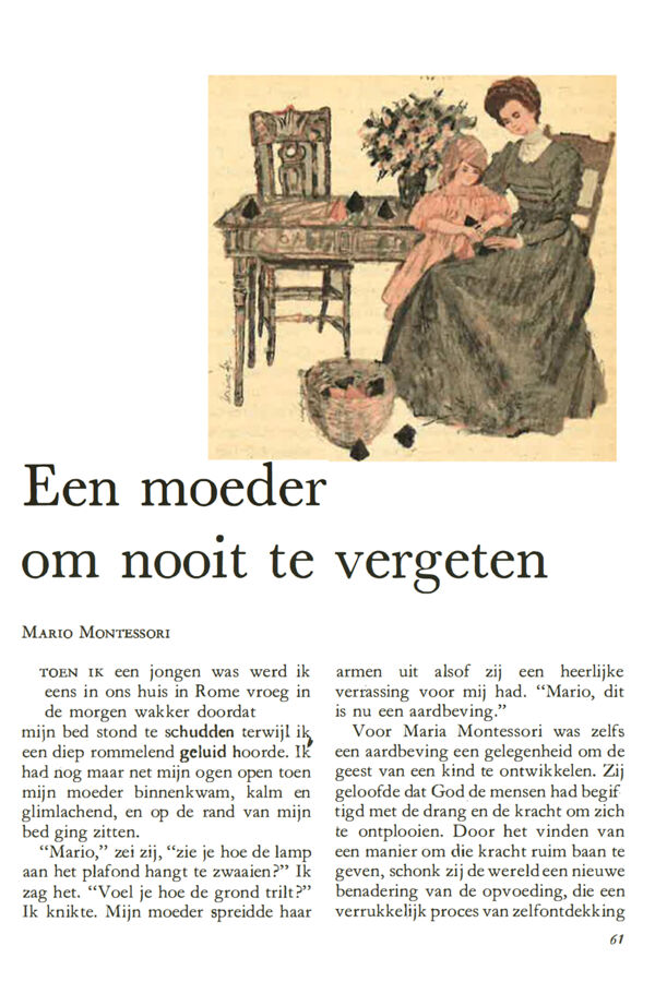 Readers Digest Montessori Article 1965 Dutch