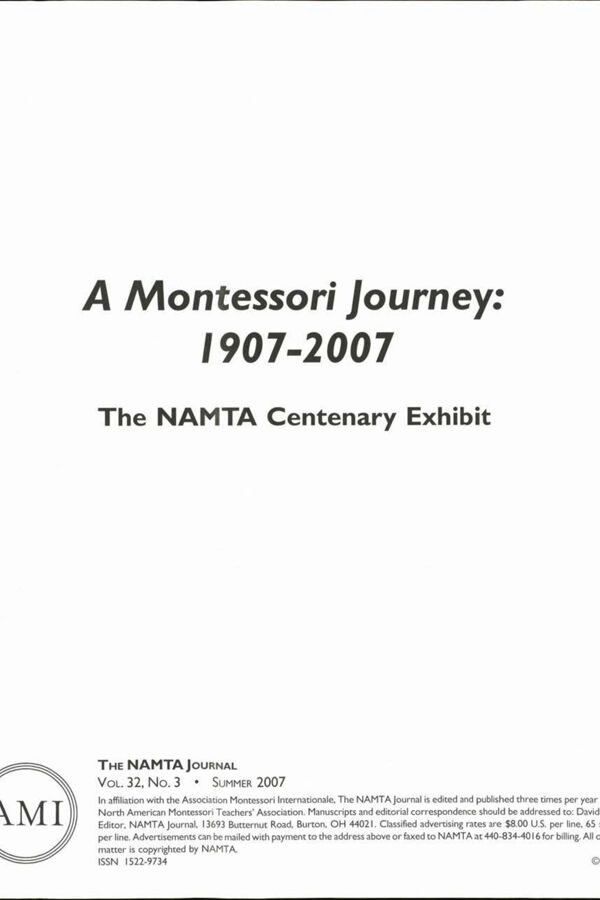 NAMTA Journal 32/3 01 The NAMTA Centenary Exhibit