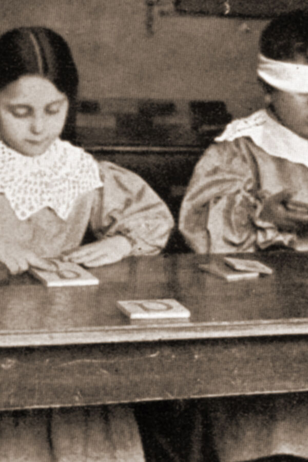 Children With Early Montessori Materials, Italy