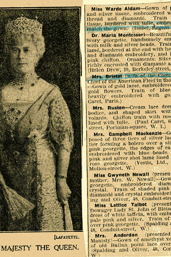 Morning Post Article, 22 June 1927, Gowns at Court