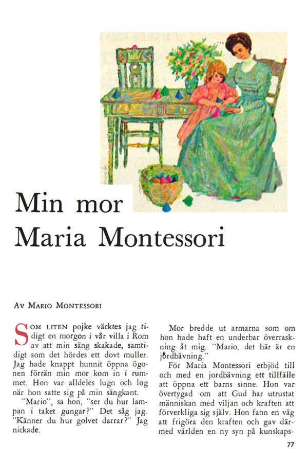 Readers Digest Montessori Article 1965 Swedish