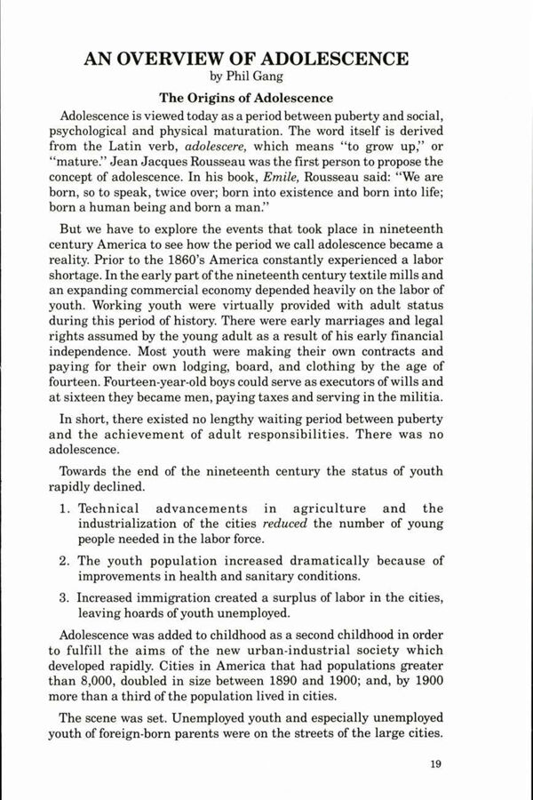 NAMTA Journal 12/1 03 An Overview of Adolescence