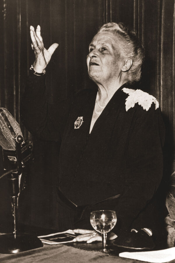 Maria Montessori, 1951, UNESCO, Publifoto