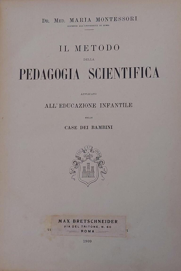Cover from Il Metodo della Pedagogia Scientific