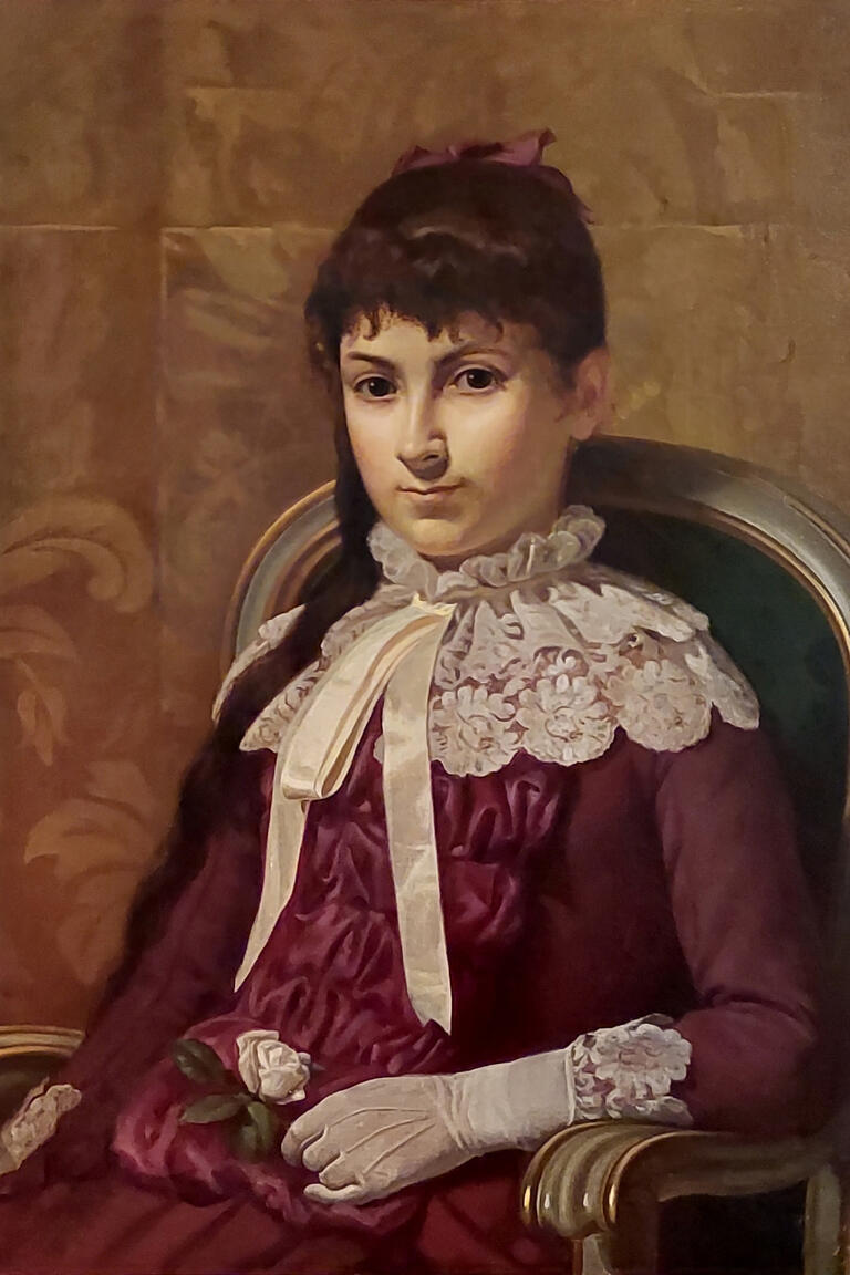 Painting of Maria Montessori 1883 at age 13