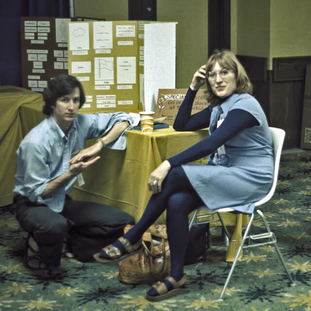 Jean Miller and colleague at a NAMTA conference in the 1970s