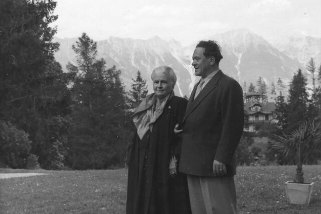 Maria and Mario Montessori, 1951, Innesbruck