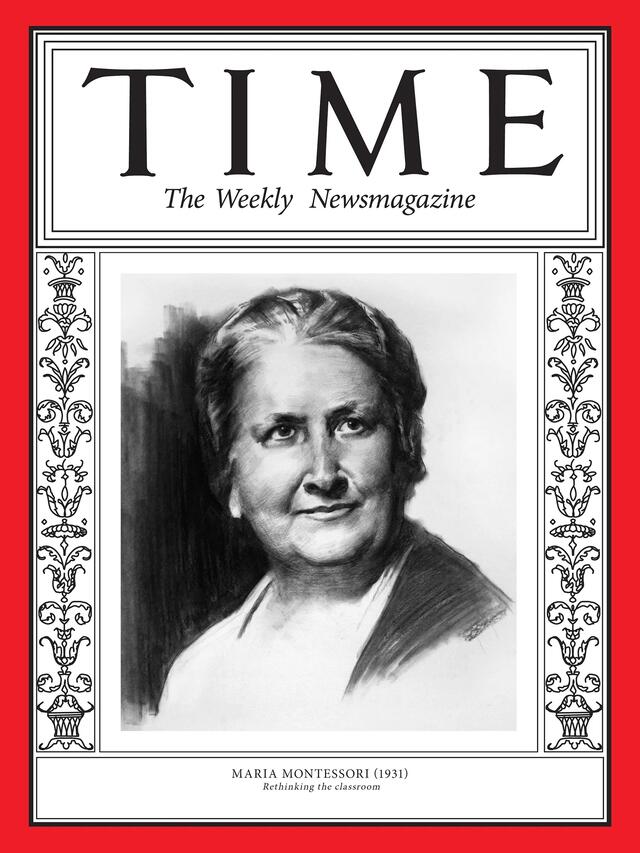 2020 TIME Magazine cover featuring Maria Montessori